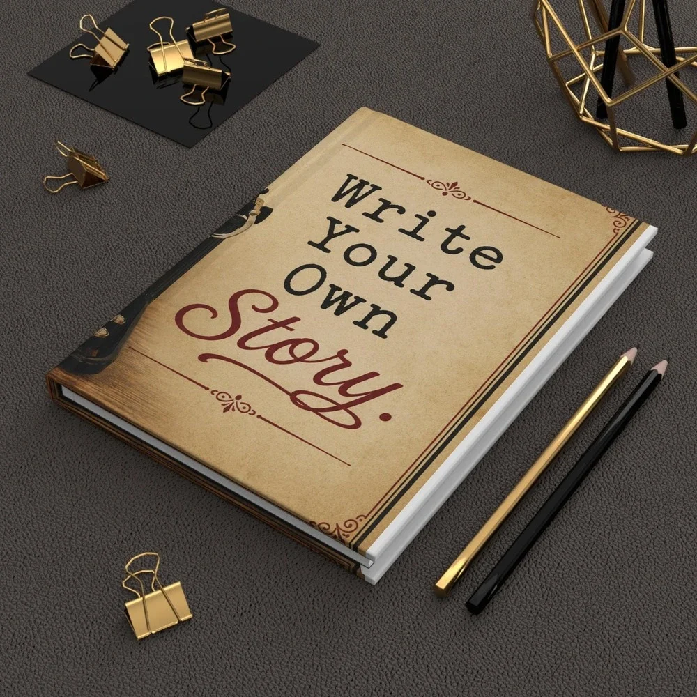 Typewriter 'Write Your Own Story' Hardcover Journal | Vintage Writing Notebook